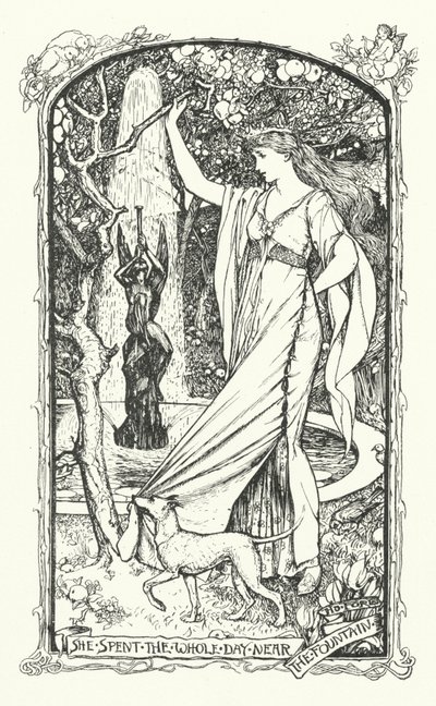 Ela passou o dia inteiro perto da Fonte (gravura) de Henry Justice Ford