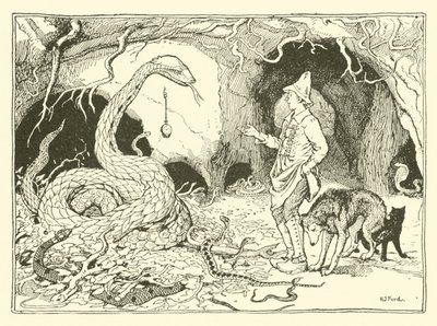 O Relógio Encantado (gravura) de Henry Justice Ford