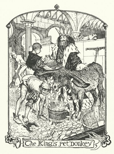 O burro de carga do rei (gravura) de Henry Justice Ford