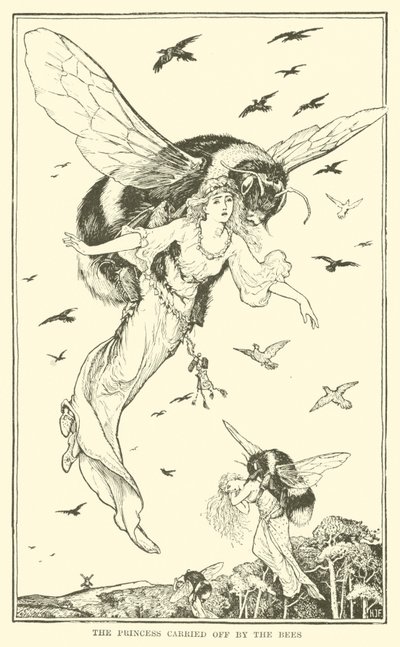 A Princesa Transportada pelas Abelhas (gravura) de Henry Justice Ford