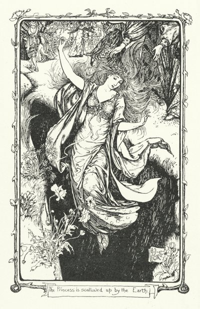 A Princesa é engolida pela Terra (gravura) de Henry Justice Ford