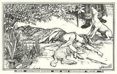 A Princesa Pulja e o cordeiro assassinado (litho) de Henry Justice Ford