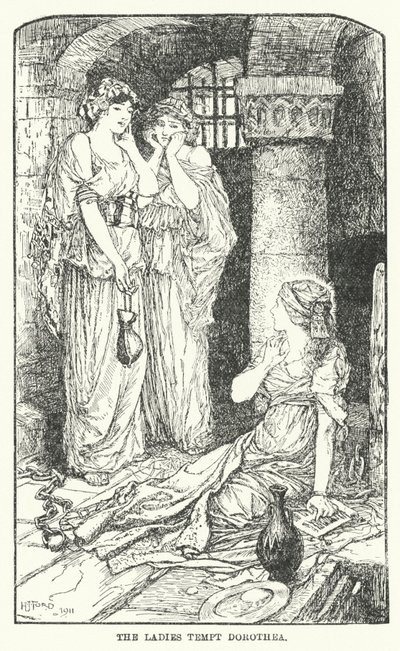 As senhoras tentam Dorothea (litho) de Henry Justice Ford