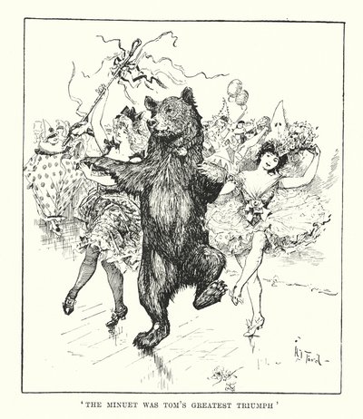 O minueto foi o maior triunfo de Tomás" (gravura) de Henry Justice Ford