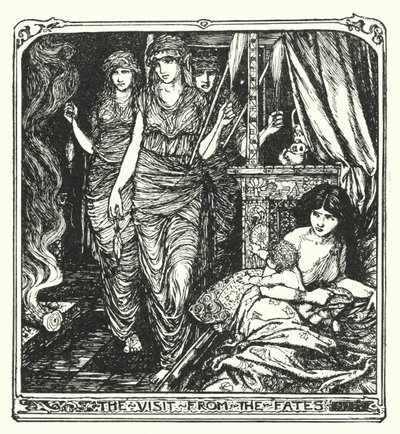 A visita dos Destinos (litho) de Henry Justice Ford
