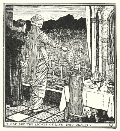 Estas são as luzes da vida disse Morte (litho) de Henry Justice Ford