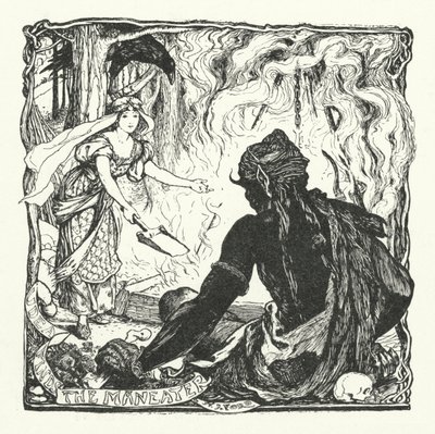 Udea encontra o Maneater (gravura) de Henry Justice Ford