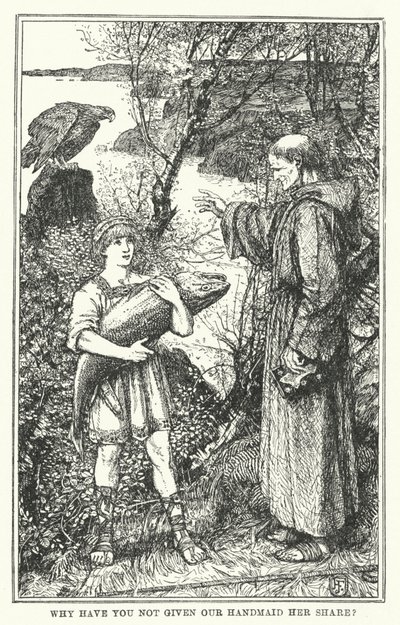 Porque é que não deste a parte dela à nossa criada? (litho) de Henry Justice Ford