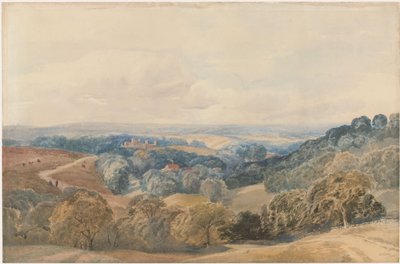 Paisagem com Castelo Crieff de Henry Jutsum