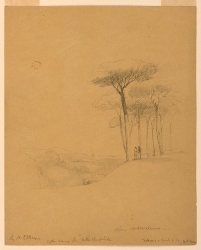 Depois de vir de Villa Pamphili de Henry Kirke Brown