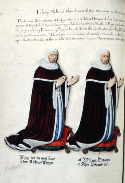 Retratos de Richard Pygot e William Howard de Henry Lilly