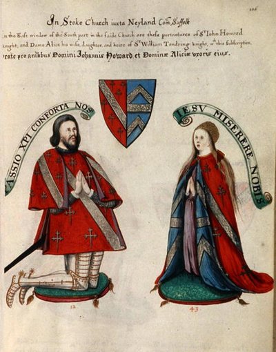 Sir John Howard III e a sua segunda esposa Alice Tendring de Henry Lilly
