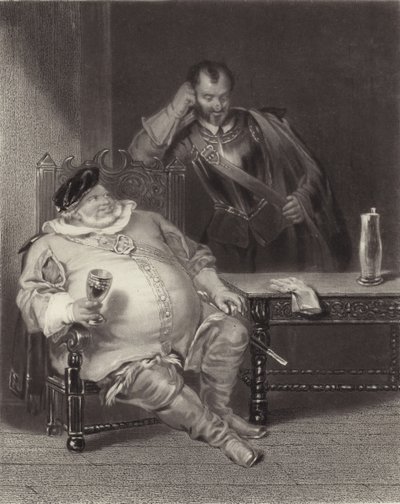 Falstaff e Bardolph de Henry Liverseege
