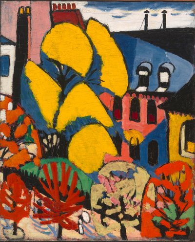Árvores, c.1912-14 (óleo sobre tela) de Henry Lyman Saÿen