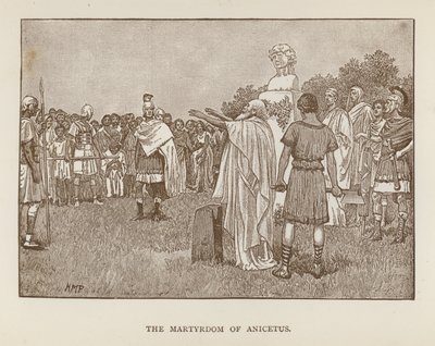 O martírio de Anicetus (litho) de Henry Marriott (after) Paget