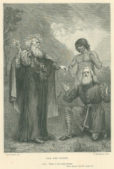 Ilustração para o Rei Lear de Henry Marriott Paget