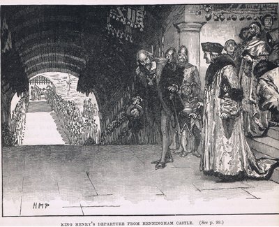 Saída do rei Henrique do Castelo de Henningham 1506 de Henry Marriott Paget