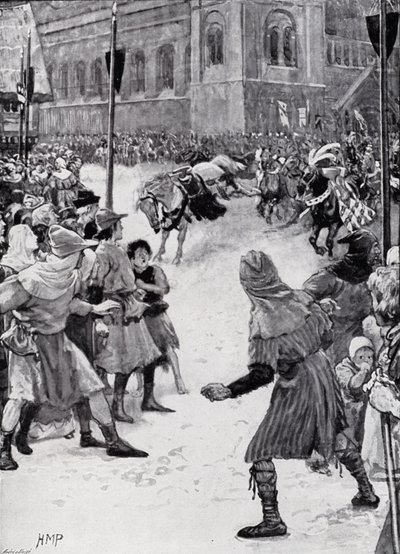Perdendo os paladinos na coroação do rei Edward I de Henry Marriott Paget