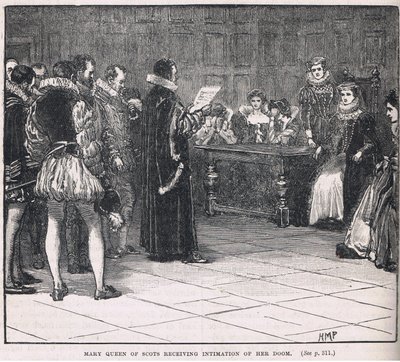 Mary Queen of Scots recebendo insinuação de sua desgraça de Henry Marriott Paget
