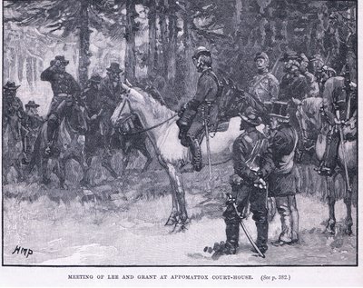 Encontro de Lee e Grant no Tribunal de Appomatox 1865 AD de Henry Marriott Paget