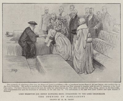 A abertura do parlamento de Henry Marriott Paget