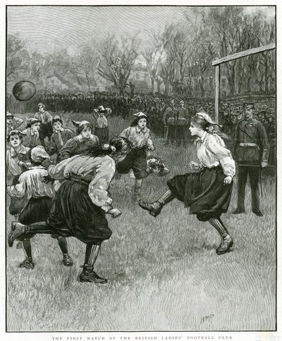 O primeiro jogo do Clube de Futebol das Senhoras Britânicas de Henry Marriott Paget