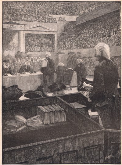 O julgamento de Warren Hastings AD 1788 de Henry Marriott Paget