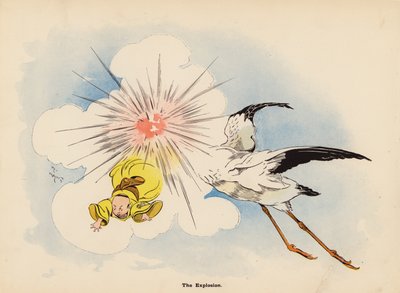 Ilustração para As Aventuras de uma Boneca Japonesa (litografia a cores) de Henry Mayer