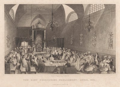 O Parlamento do Rei Proroguing, Abril de 1831 de Henry Melville