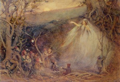 Rainha Mab do poema de Shelleys de Henry Meynell Rheam