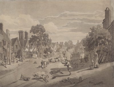 High Street em Bushey, Hertfordshire de Henry Monro