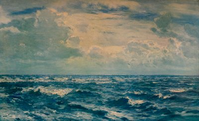 Um dia prateado a oeste das agulhas, Ilha de Wight, 1932 de Henry Moore