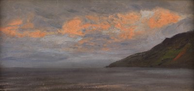 Pôr do sol na costa de Henry Moore