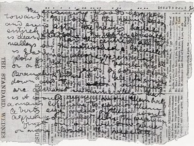 Fragmento do diário de Stanley, ilustração de "O mundo nas mãos", publicado em 1878 de Henry Morton Stanley