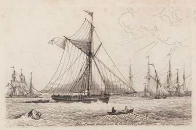 Blackwall Reach e o Columbus à distância de Henry Moses