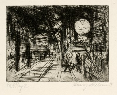 Cena de rua, noite de verão de Henry Nielsen