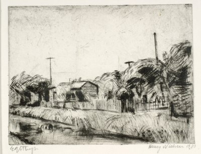 Jardins da colônia pelo canal de Henry Nielsen