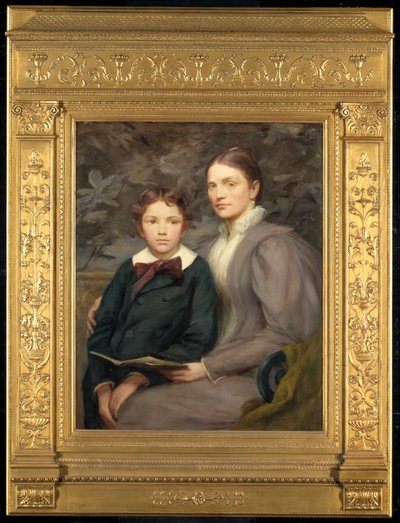 Sra. William T. Evans e seu filho, 1895. de Henry Oliver Walker