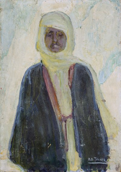 Homem marroquino (óleo no painel) de Henry Ossawa Tanner