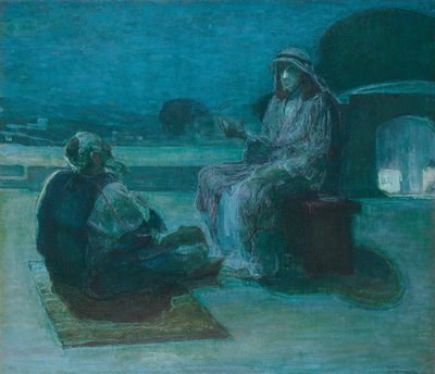 Nicodemos vindo a Cristo de Henry Ossawa Tanner