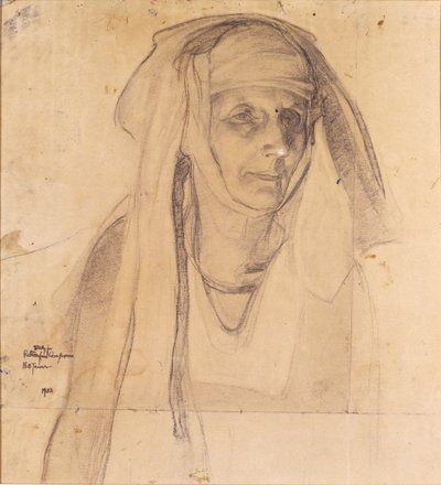 Estudo para Maria, regresso da Crucifixão de Henry Ossawa Tanner