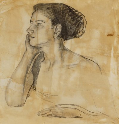 Estudo para o retrato da Sra. Atherton Curtis de Henry Ossawa Tanner