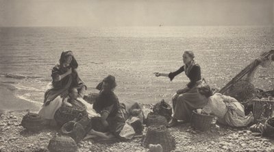 Coscuvice na praia de Henry Peach Robinson