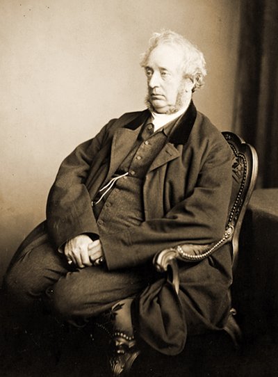 Retrato do Dr. Hugh Welch Diamond, 1869 (foto sépia) de Henry Peach Robinson