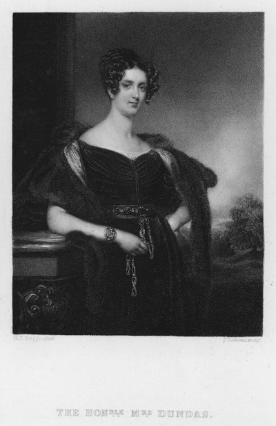 Sra. Dundas (gravura) de Henry Perronet (after) Briggs