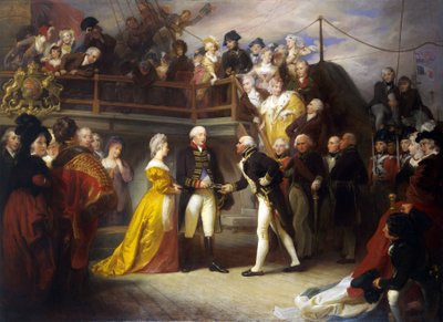 Visita do Rei Jorge III (1738-1820) de Henry Perronet Briggs
