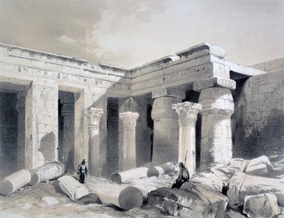 Medinet Abou, Tebas, Egito, século XIX de Henry Pilleau