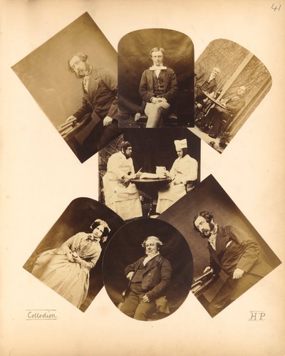 Retrato de um cavalheiro sentado segurando livros sobre uma mesa de Henry Pollock