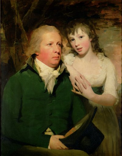 Sir Alexander Don com sua filha Elizabeth de Henry Raeburn