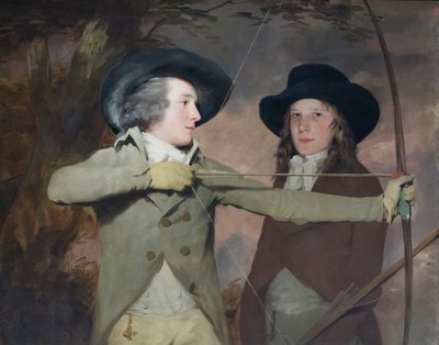 Os arqueiros, c.1789-90 (óleo sobre tela) de Henry Raeburn